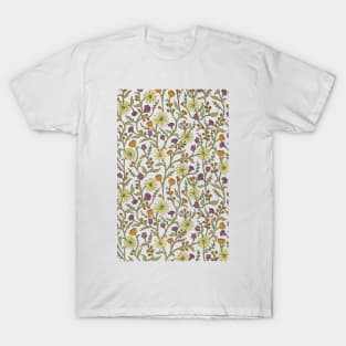 Floral Pattern Vertical T-Shirt